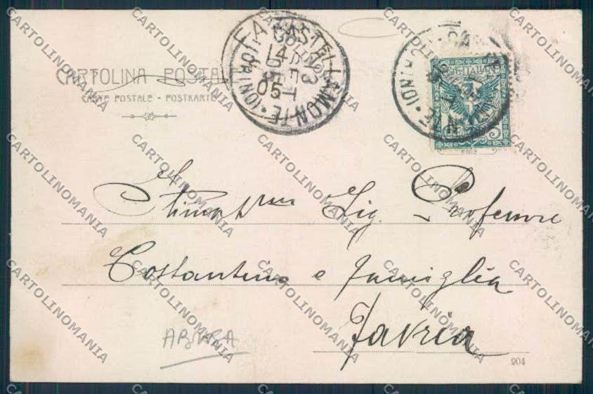 Aosta città ABRASA cartolina MQ3744 – retro