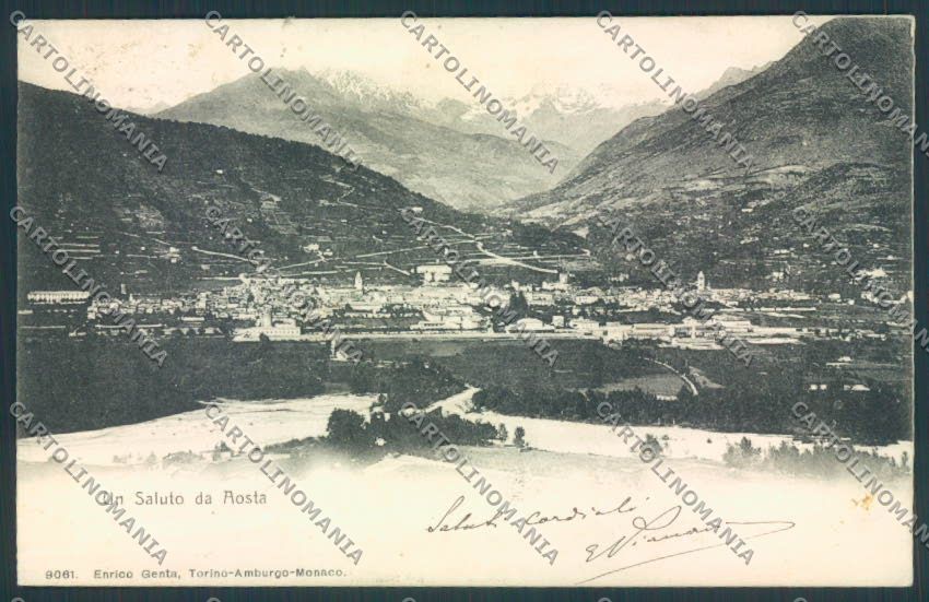 Aosta città cartolina MQ3759 – fronte