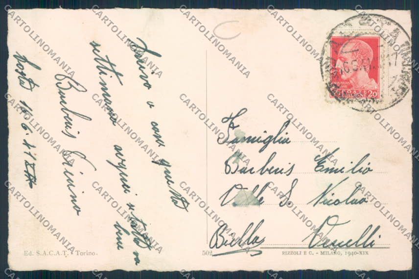 Aosta città cartolina MQ3778 – retro