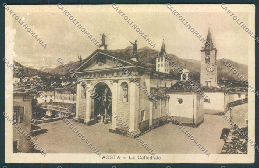 Aosta città ABRASA cartolina MQ3785 – fronte