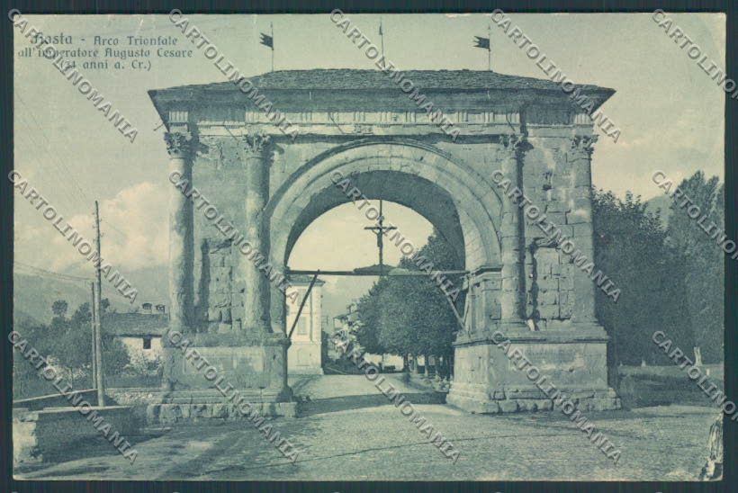 Aosta città STRAPPINI cartolina MQ3790 – fronte