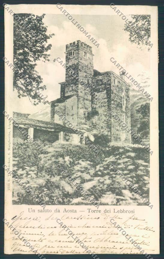 Aosta città SCOLLATA cartolina MQ3809 – fronte