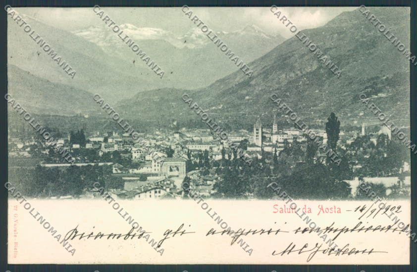 Aosta città cartolina MQ3815 – fronte