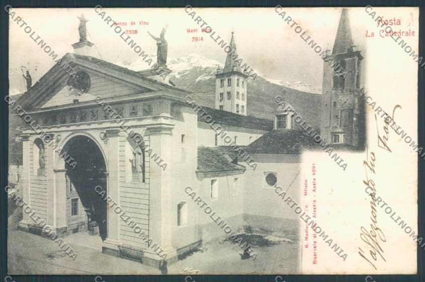 Aosta città cartolina MQ3817 – fronte