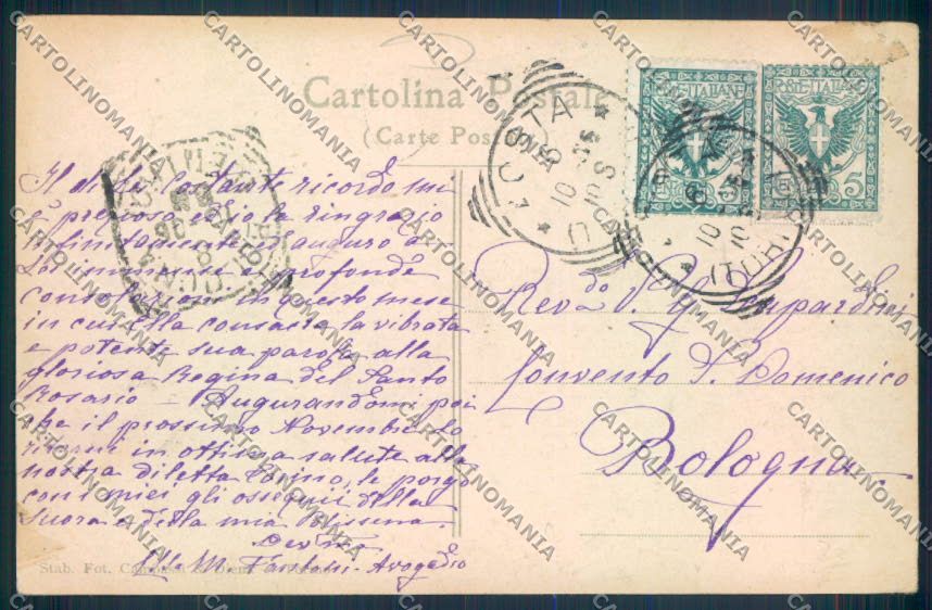 Aosta città cartolina MQ3832 – retro