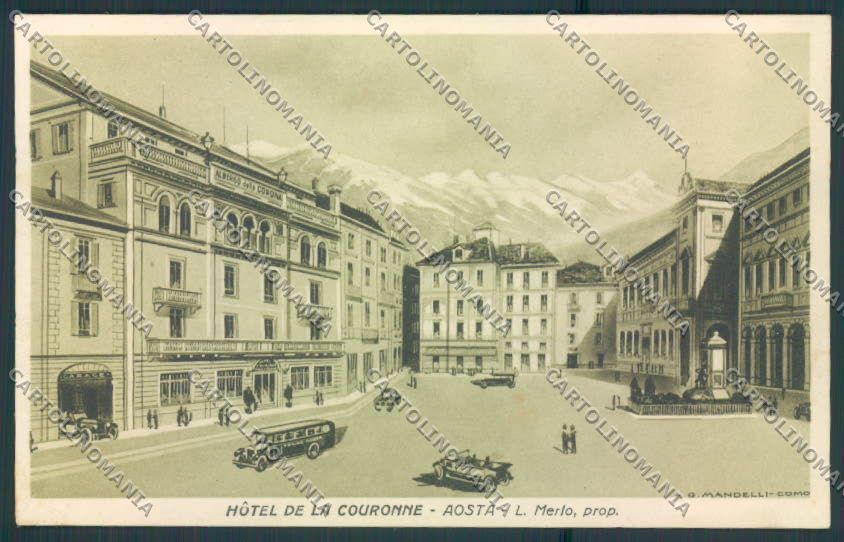 Aosta città SCOLLATA cartolina MQ3834 – fronte