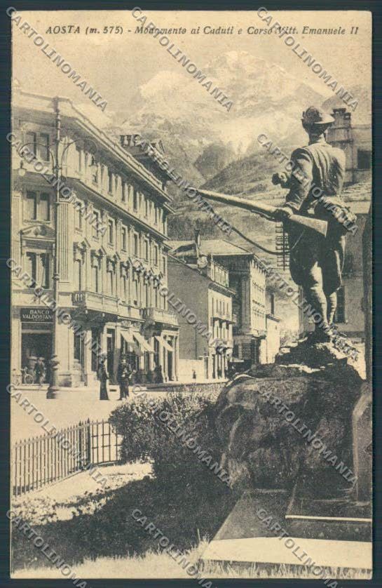 Aosta città STRAPPINO cartolina MQ3839 – fronte