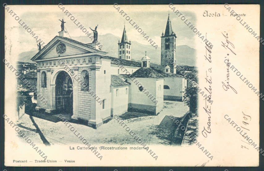 Aosta città cartolina MQ3866 – fronte