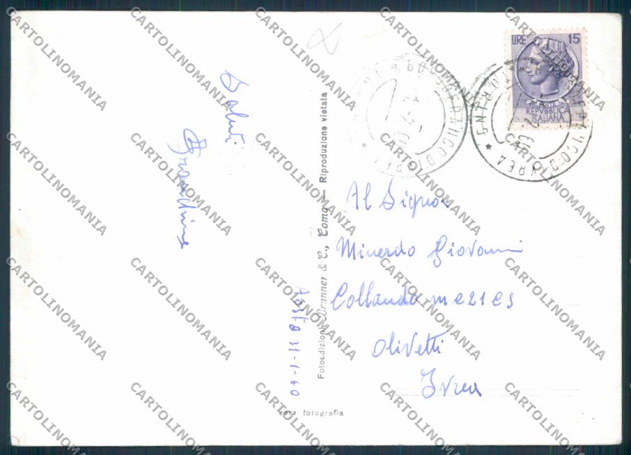 Aosta città foto FG cartolina MQ3887 – retro