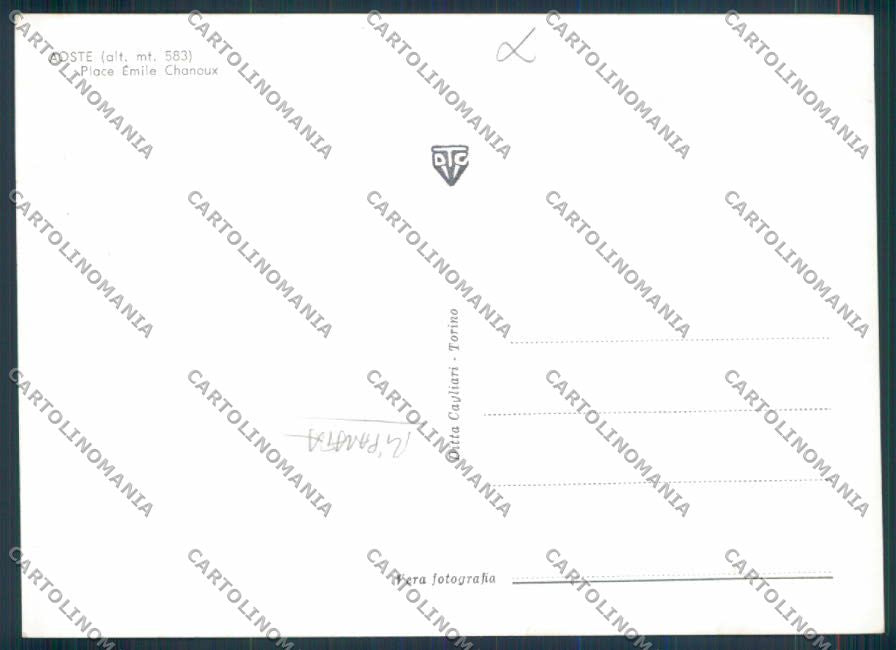 Aosta città RIPARATA foto FG cartolina MQ3891 – retro