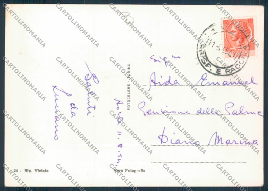 Aosta città foto FG cartolina MQ3898 – retro
