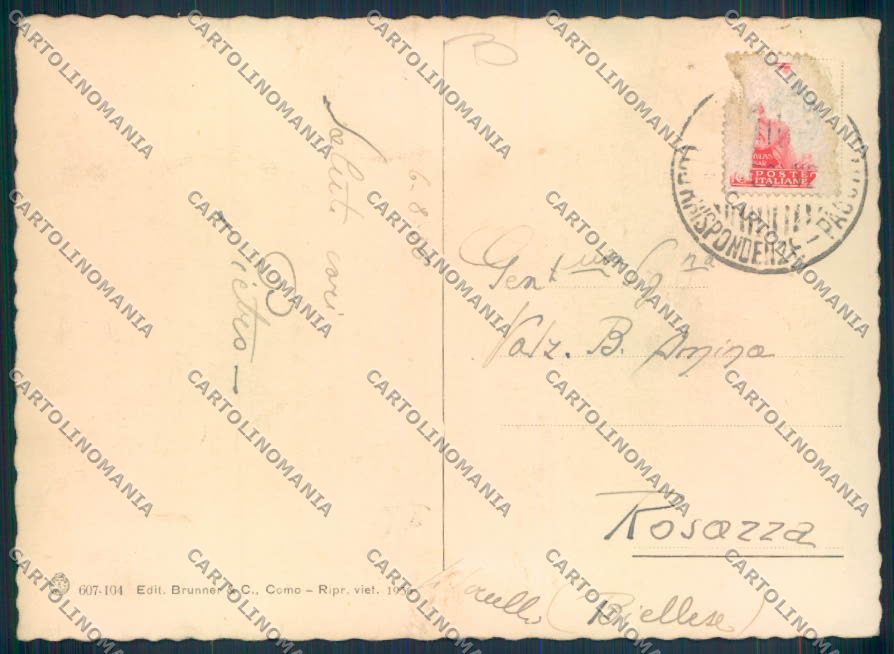 Aosta città FG cartolina MQ3902 – retro