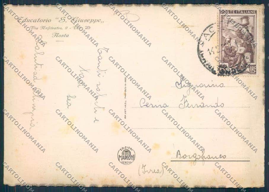 Aosta città FG cartolina MQ3904 – retro