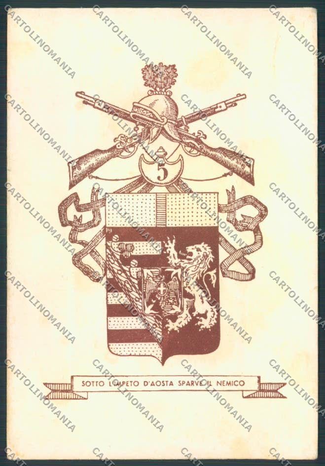 Aosta Reggimento Fanteria FG cartolina MQ3913 – fronte