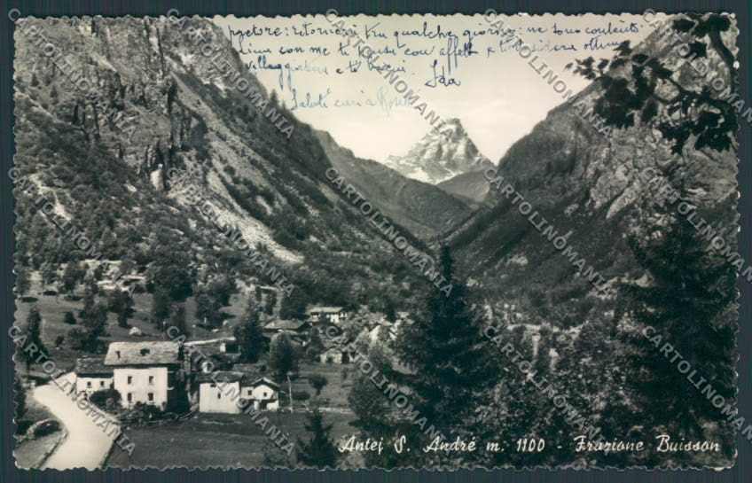 Aosta Antey Saint André Buisson foto cartolina MQ3918 – fronte