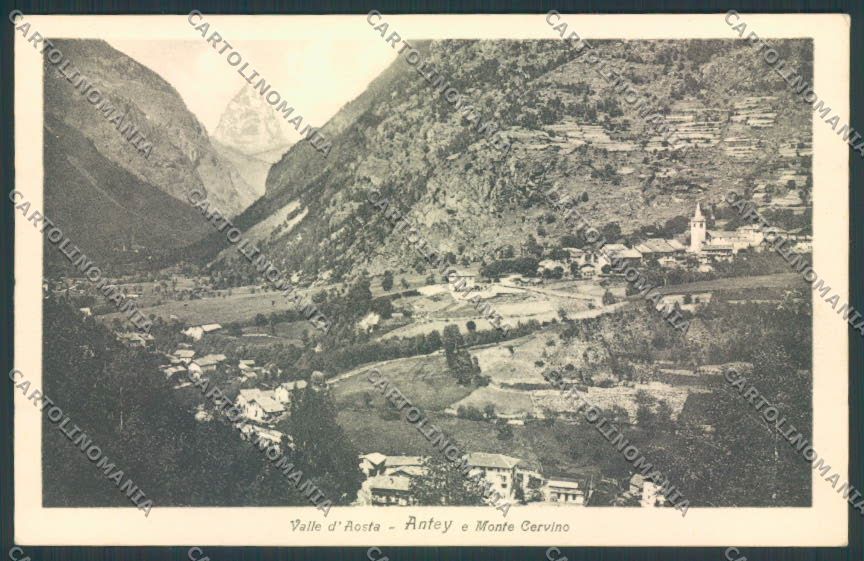 Aosta Antey Saint André Cervino cartolina MQ3919 – fronte