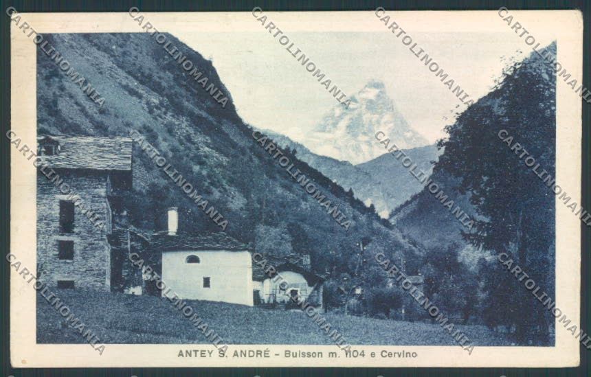 Aosta Antey Saint André Cervino cartolina MQ3922 – fronte
