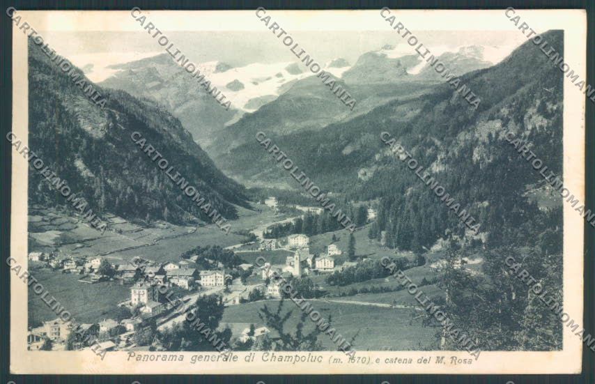 Aosta Ayas Champoluc cartolina MQ3959 – fronte