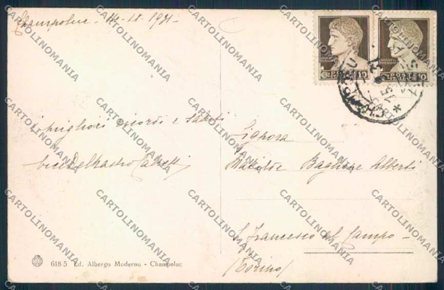 Aosta Ayas Champoluc cartolina MQ3968 – retro