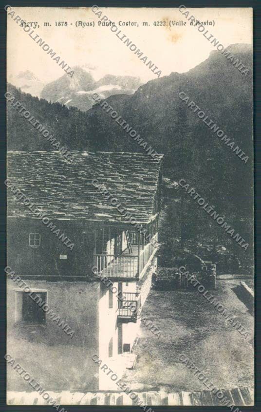 Aosta Ayas Fiéry cartolina MQ3971 – fronte