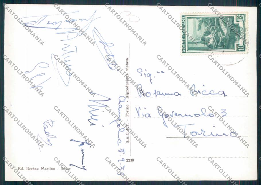 Aosta Ayas foto FG cartolina MQ3988 – retro
