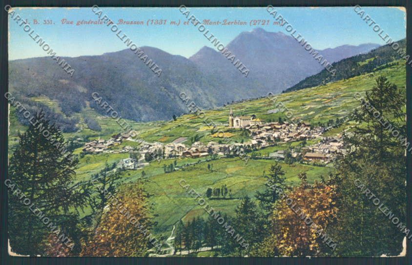 Aosta Brusson cartolina MQ4018 – fronte