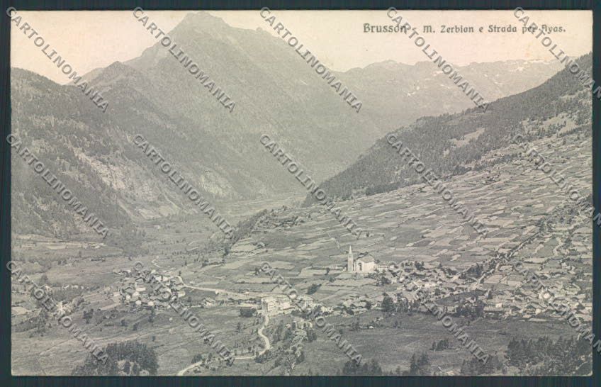 Aosta Brusson cartolina MQ4024 – fronte