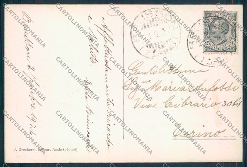 Aosta Brusson cartolina MQ4026 – retro