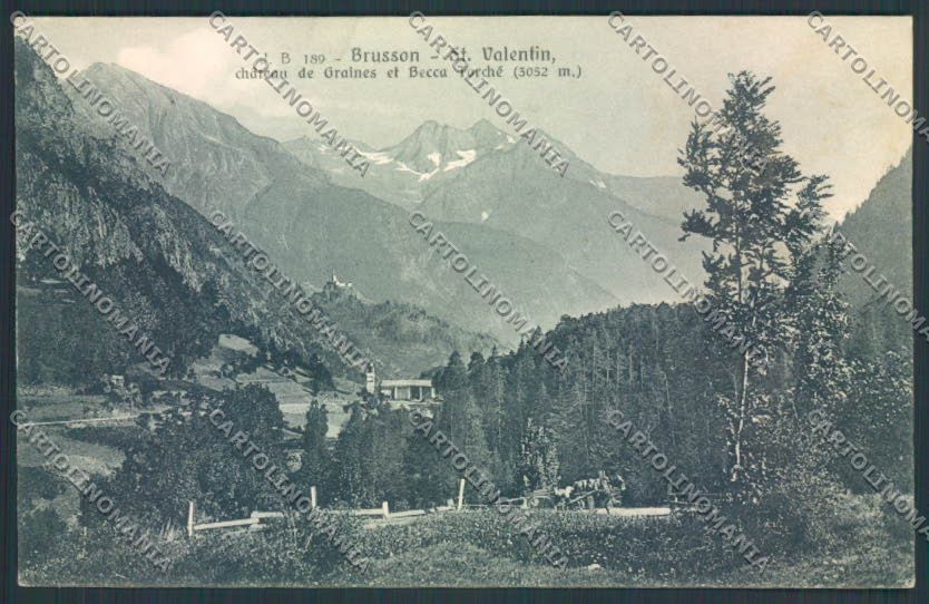 Aosta Brusson SCOLLATA cartolina MQ4027 – fronte