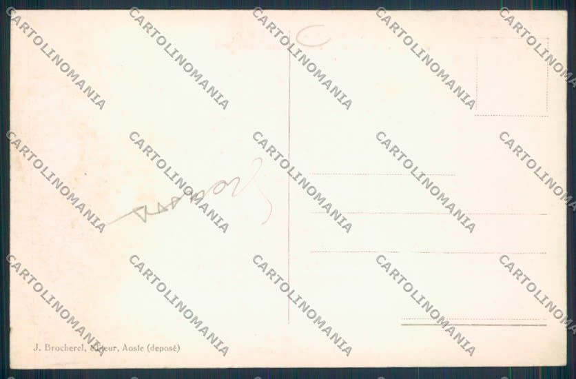 Aosta Brusson SCOLLATA cartolina MQ4027 – retro