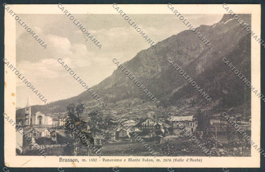 Aosta Brusson cartolina MQ4028 – fronte