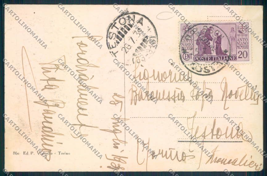 Aosta Brusson cartolina MQ4028 – retro