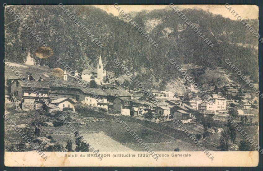 Aosta Brusson ABRASA cartolina MQ4032 – fronte