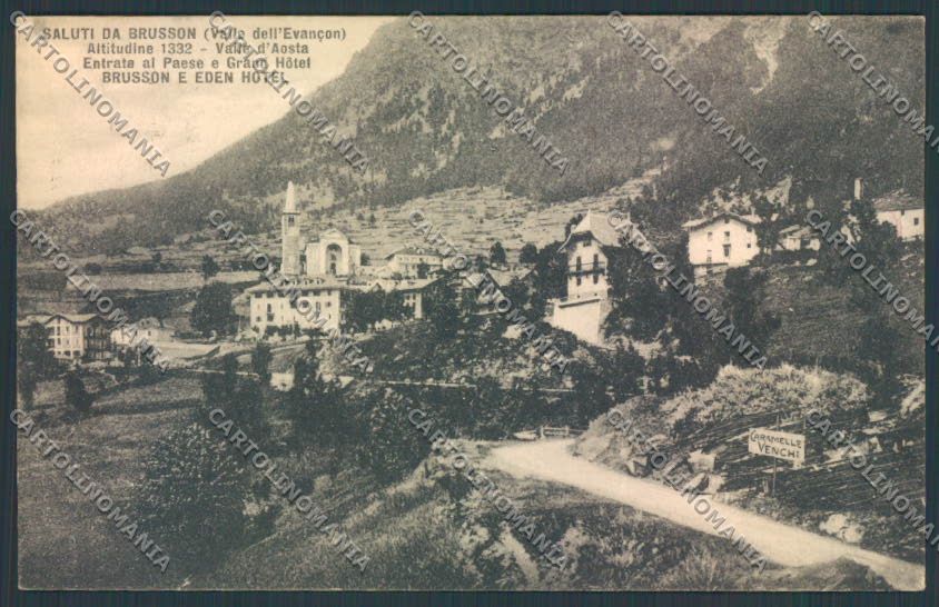 Aosta Brusson cartolina MQ4033 – fronte