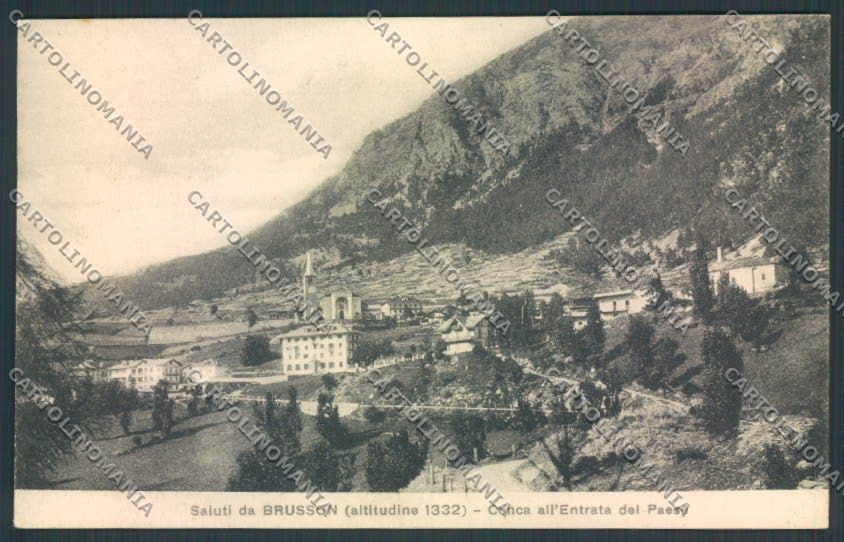 Aosta Brusson Genta cartolina MQ4035 – fronte