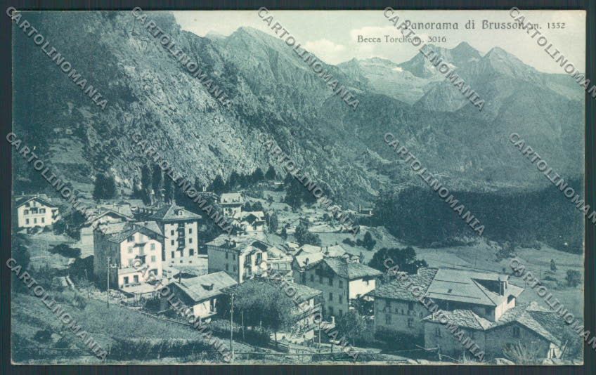 Aosta Brusson cartolina MQ4036 – fronte
