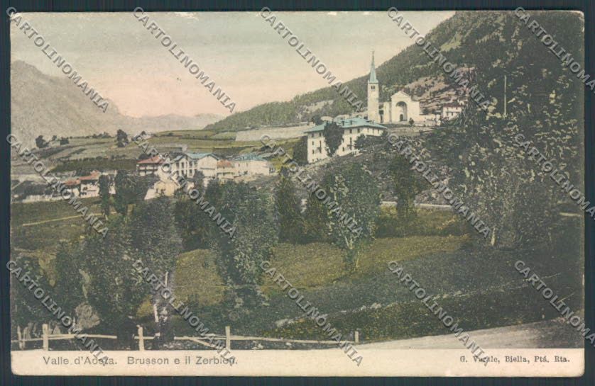 Aosta Brusson cartolina MQ4039 – fronte