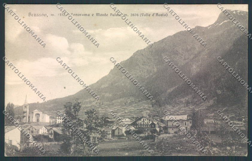 Aosta Brusson cartolina MQ4041 – fronte