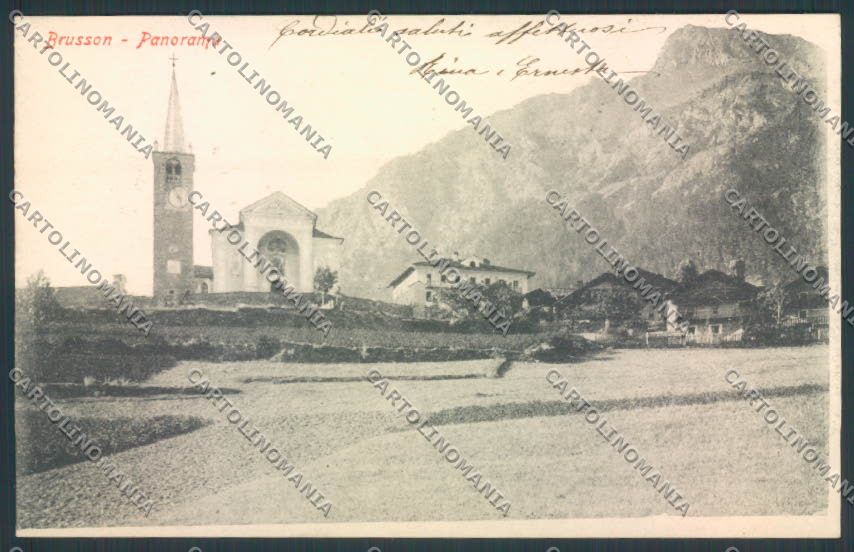 Aosta Brusson cartolina MQ4043 – fronte