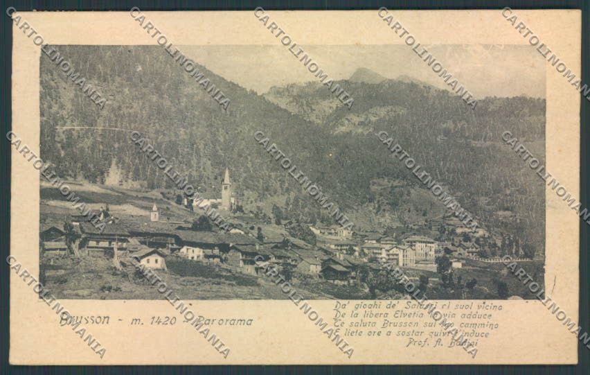 Aosta Brusson cartolina MQ4048 – fronte