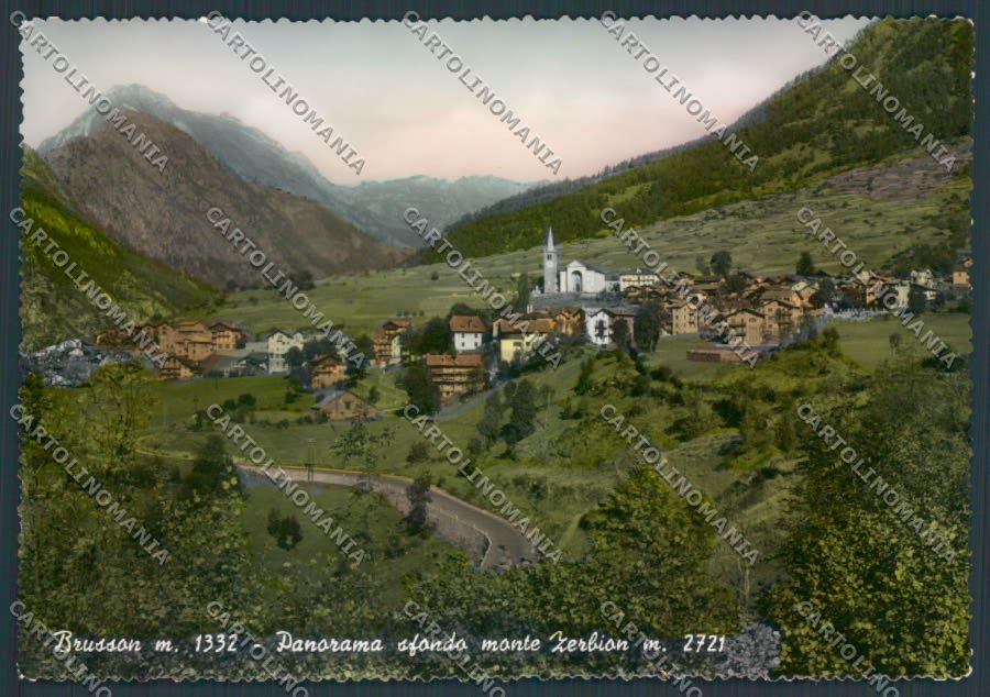 Aosta Brusson foto FG cartolina MQ4053 – fronte