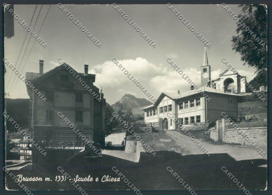 Aosta Brusson PIEGHINE foto FG cartolina MQ4057 – fronte