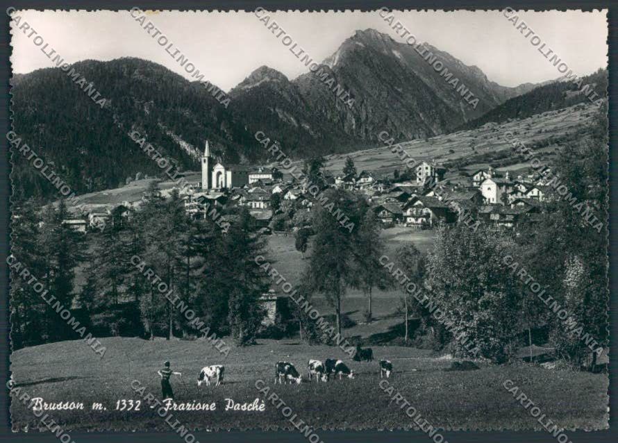 Aosta Brusson foto FG cartolina MQ4059 – fronte