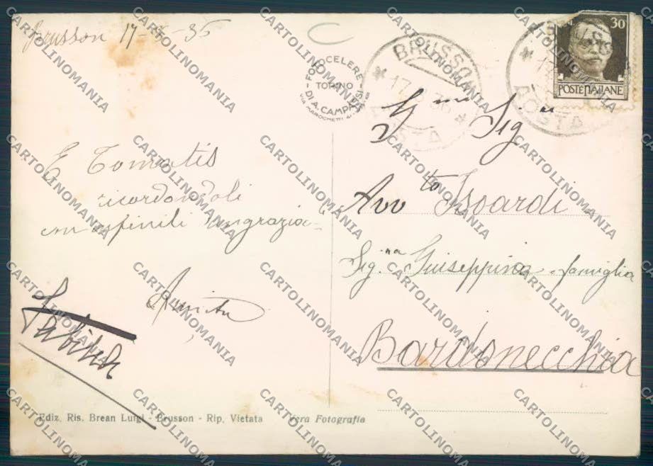 Aosta Brusson foto FG cartolina MQ4062 – retro