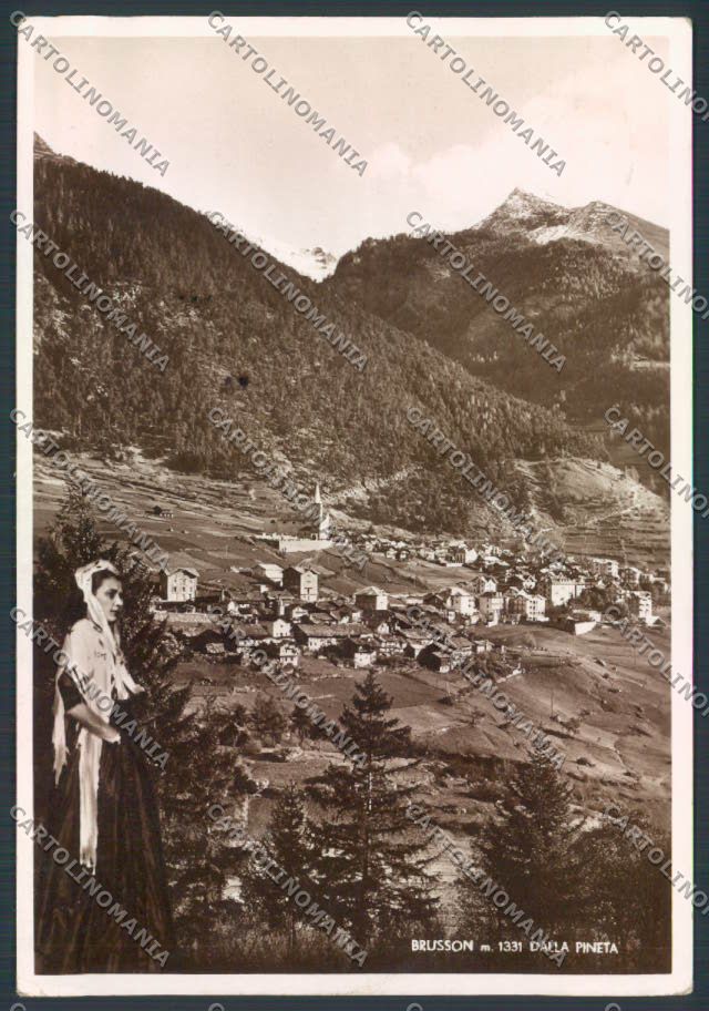Aosta Brusson foto FG cartolina MQ4063 – fronte