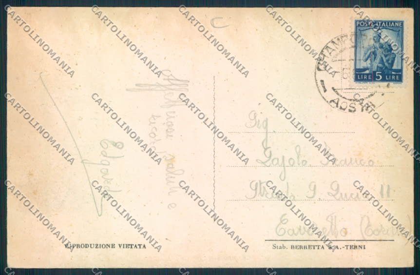 Aosta Champorcher cartolina MQ4084 – retro