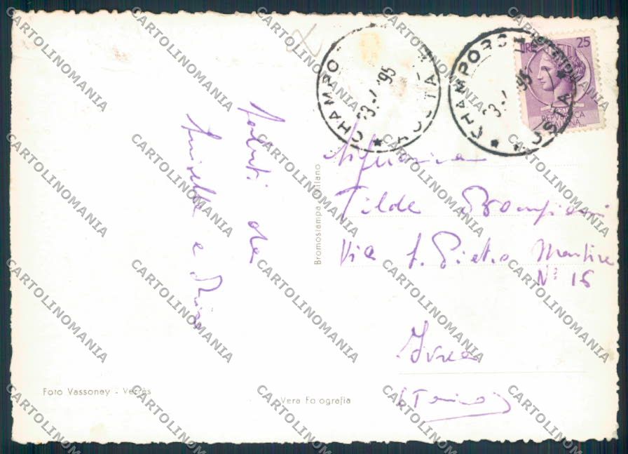 Aosta Champorcher foto FG cartolina MQ4089 – retro