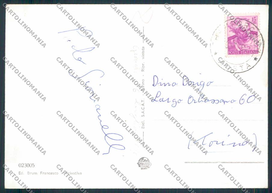 Aosta Champorcher foto FG cartolina MQ4091 – retro