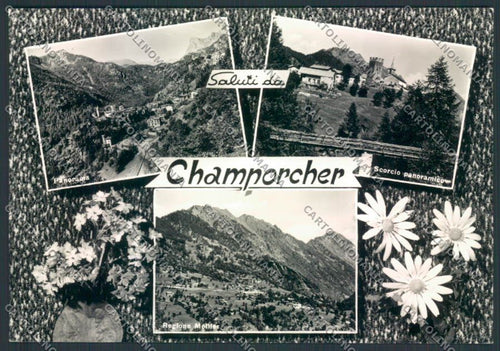 Aosta Champorcher Saluti da foto FG cartolina MQ4092 – fronte