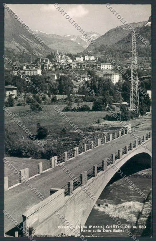Aosta Chatillon foto cartolina MQ4103 – fronte